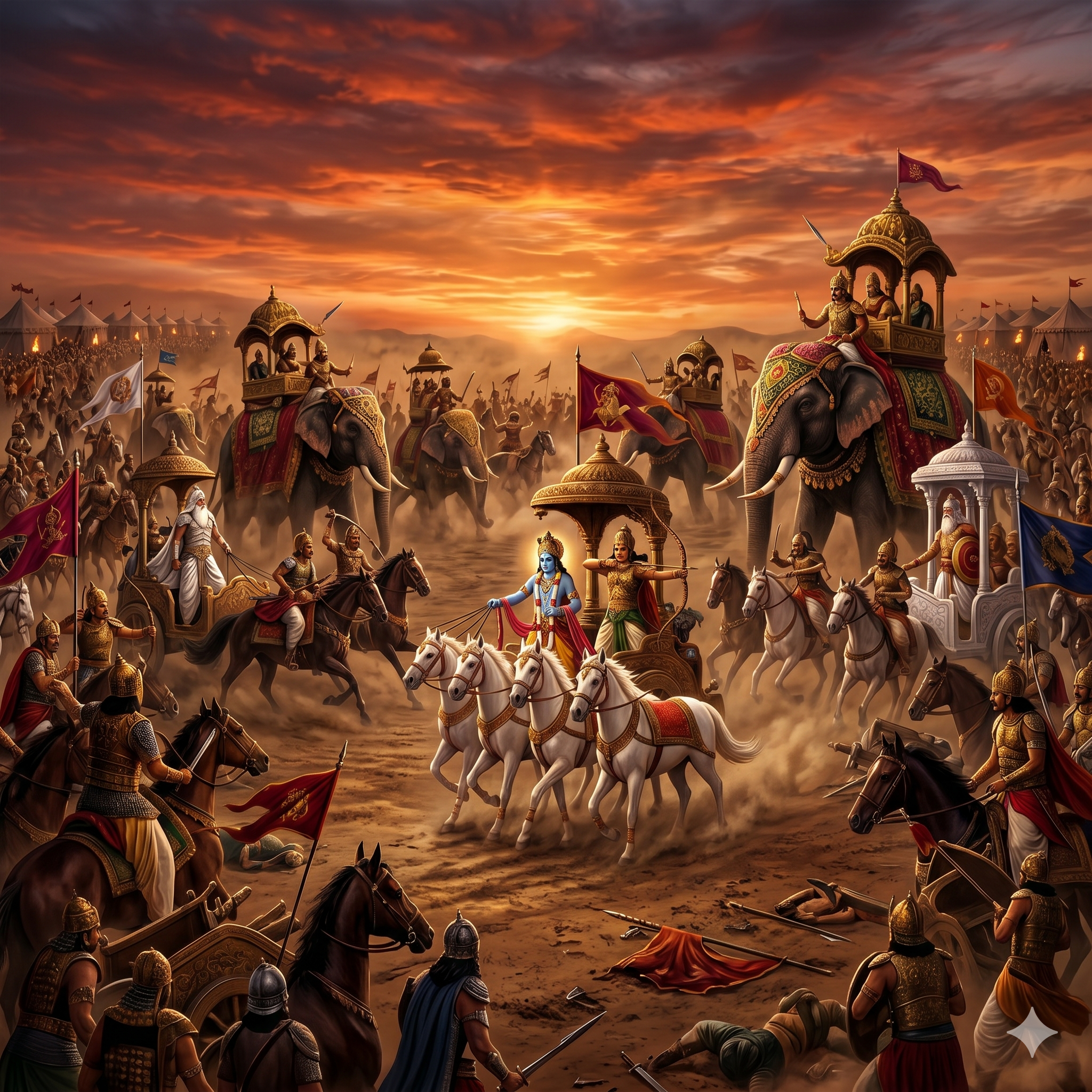 The 18-Day Kurukshetra War